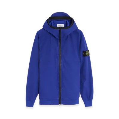 Stone Island 40427 Light Soft Shell Hooded Blouson - 22SS "Bluette"