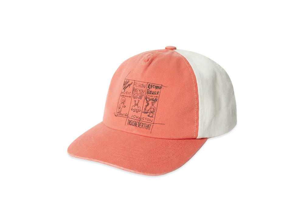 thisisneverthat TNT Daniel Johnston 3-Frame Washed Cap "Orange"