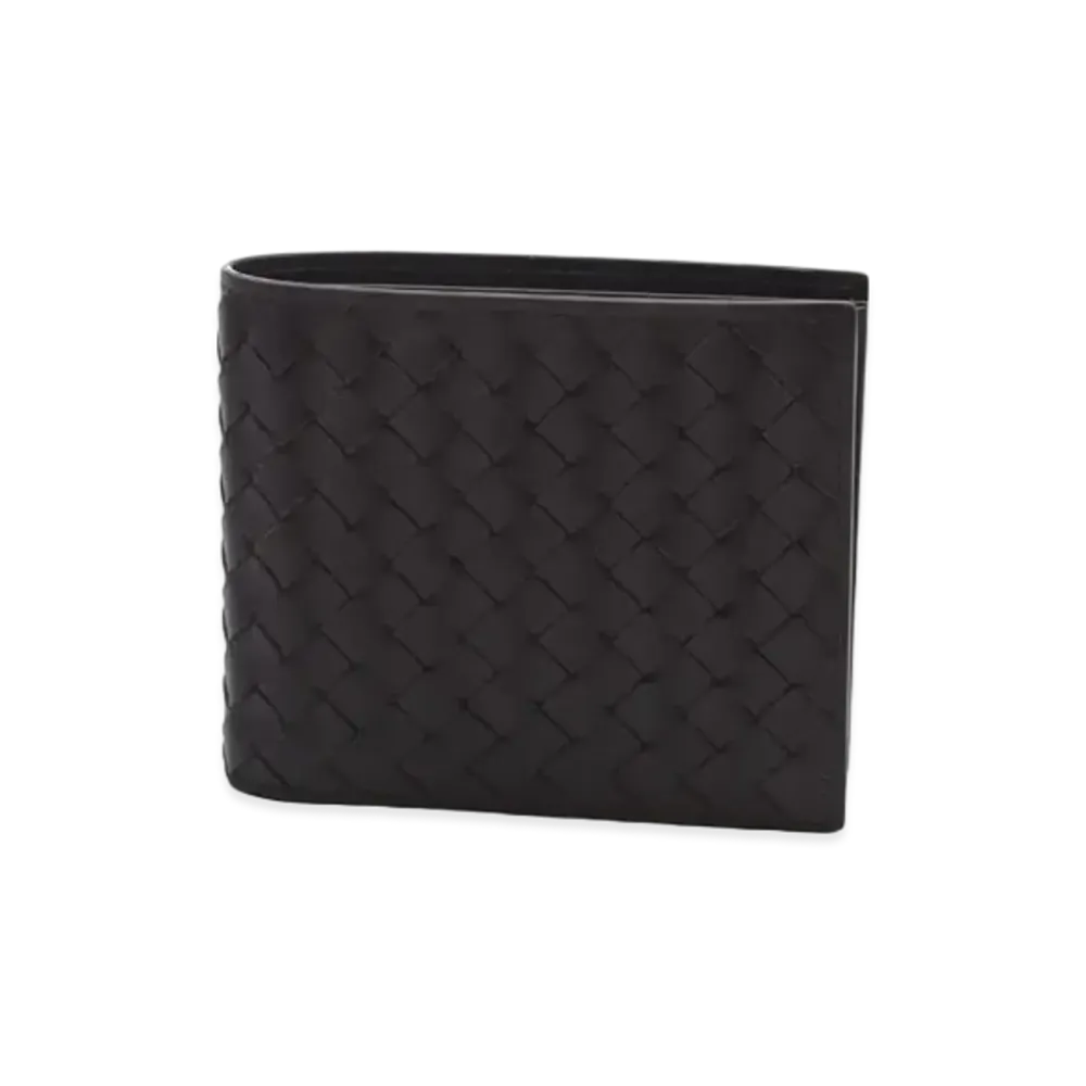 Bottega Veneta Intrecciato Calfskin Bifold Continental Wallet "Dark Brown"