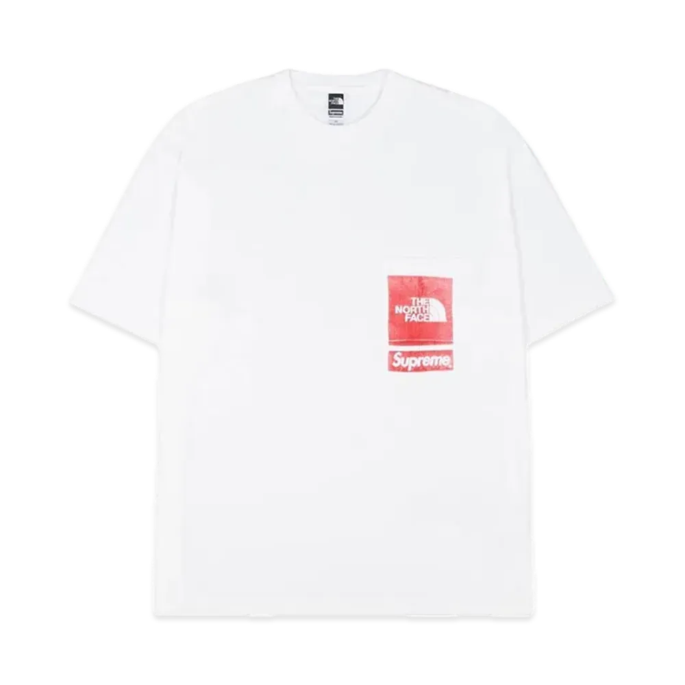 Supreme x The North Face Printed Pocket Tee "White"