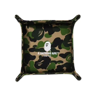 A BATHING APE ABC Camo Tray (L) Travel "Green"