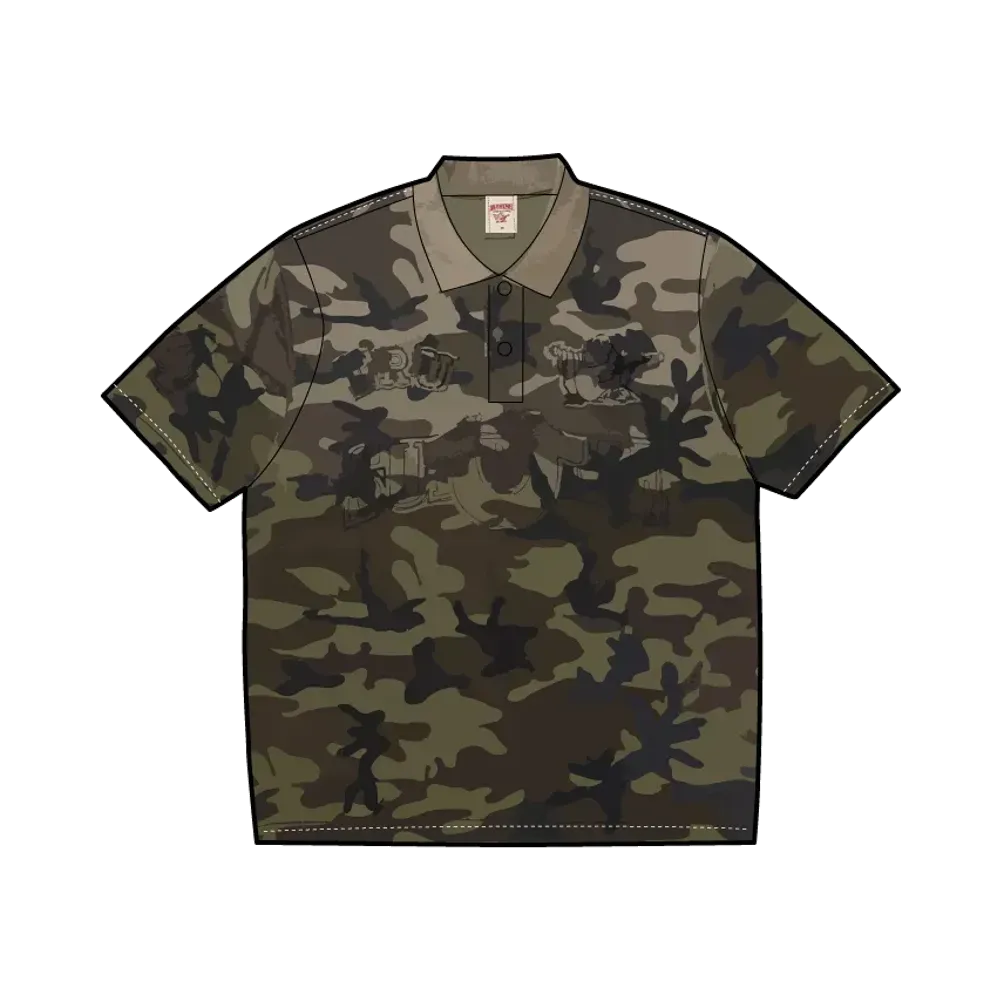 Supreme x True Religion Applique Polo "Woodland Camo"