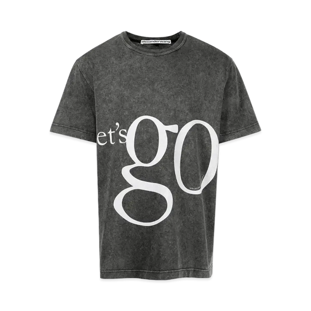 Alexander Wang Slogan Tee "Black"