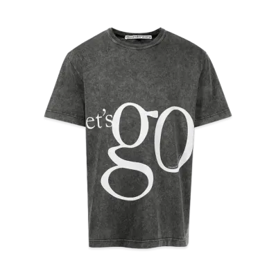 Alexander Wang Slogan Tee "Black"