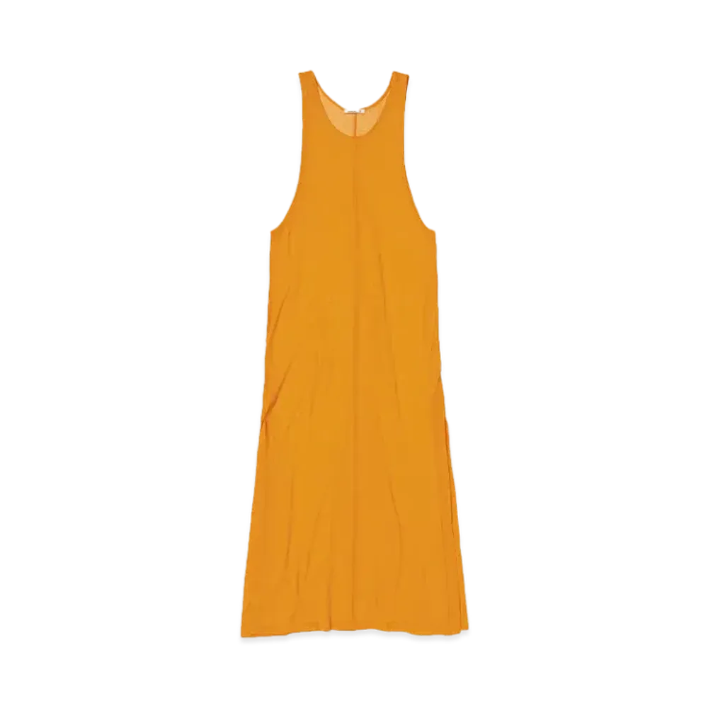 AURALEE Hard Twist Cotton Gauze Dress "Orange"