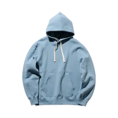 BEAMS Sweat Pullover Hoodie Raised Back "Sax"