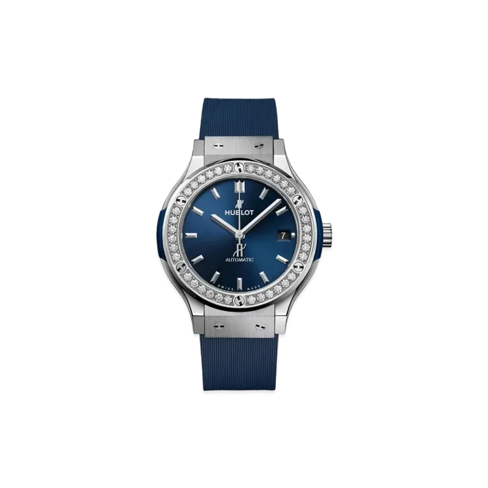 HUBLOT Classic Fusion Titanium Blue Diamonds 38mm