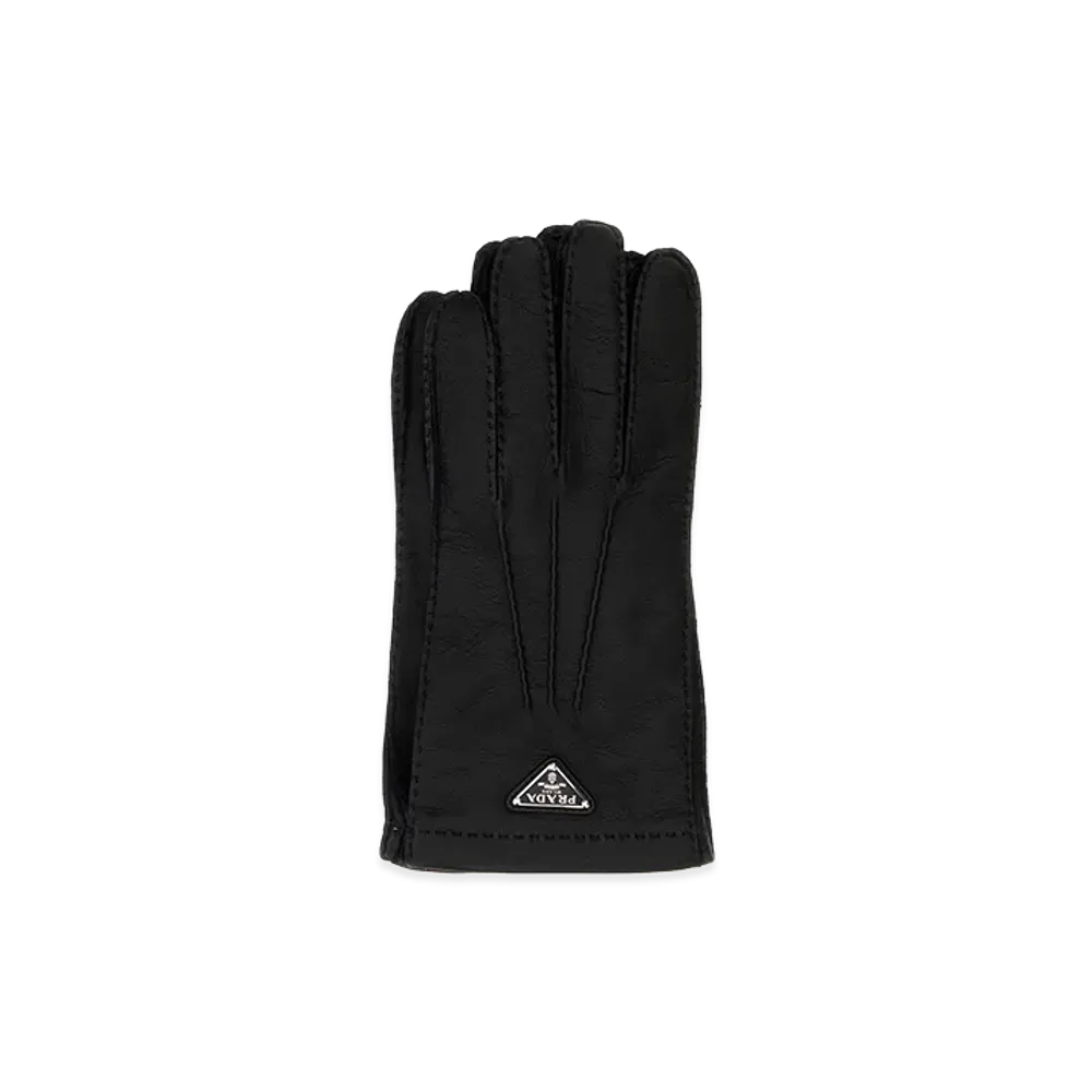 PRADA Nappa Leather Gloves "Black"