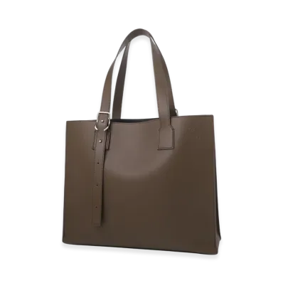 LOEWE Buckle Horizontal Tote "Umber"
