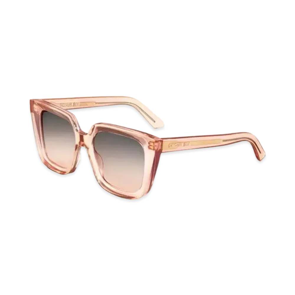 Dior DiorMidnight S1I Square Sunglasses "Transparent Pink"