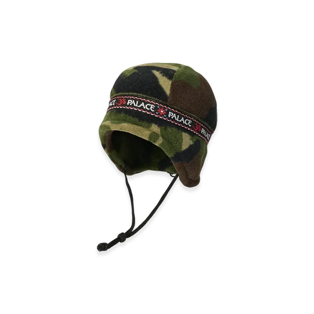 PALACE Polartec Om Earflap Beanie "Woodland Camo"