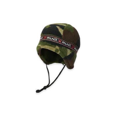 PALACE Polartec Om Earflap Beanie "Woodland Camo"
