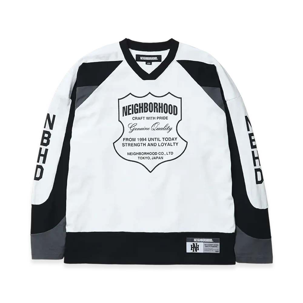 NEIGHBORHOOD Hockey Shirt LS "White"
