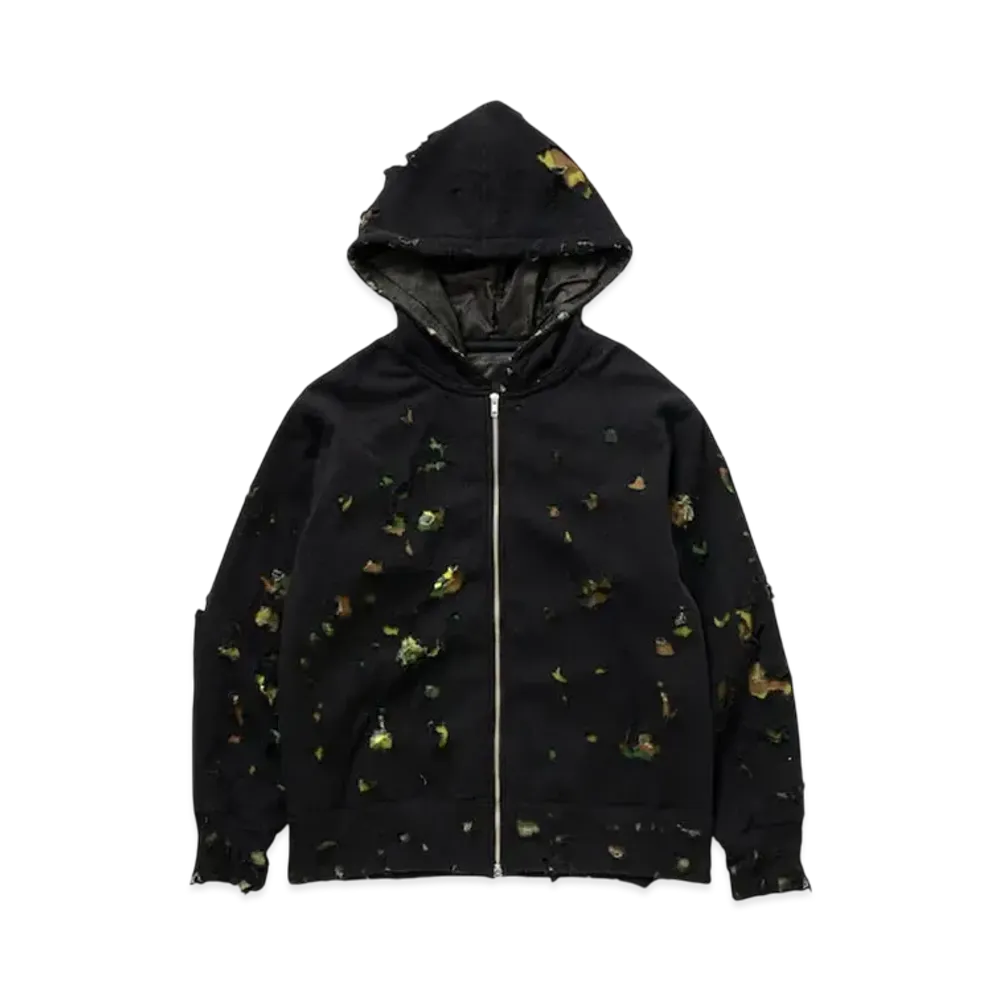 TTT MSW Camouflage Millefeuille Zipup Hoodie "Black"