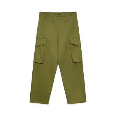 MSGM Cargo Pants With Multicolor Studs "Khaki"