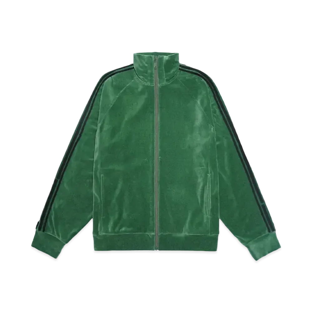 my beautiful landlet VELOR JERSEY LINE ZIP BLOUSON"GRN"