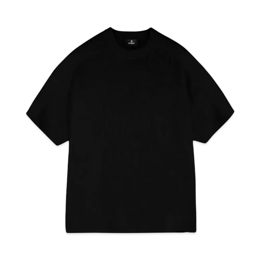 REPRESENT Waffle T-Shirt "Jet Black"