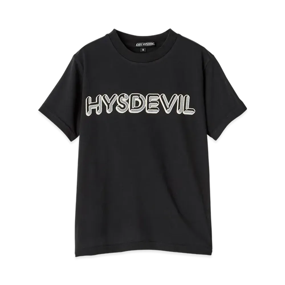 HYSTERIC GLAMOUR Kids HYS Devil Records T-Shirt "Black"