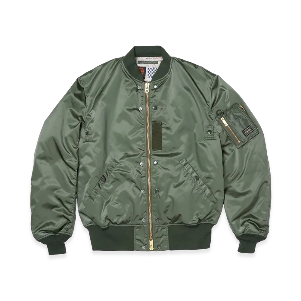 PORTER x Buzz Rickson's MA-1 & Wallet "Sage Green"