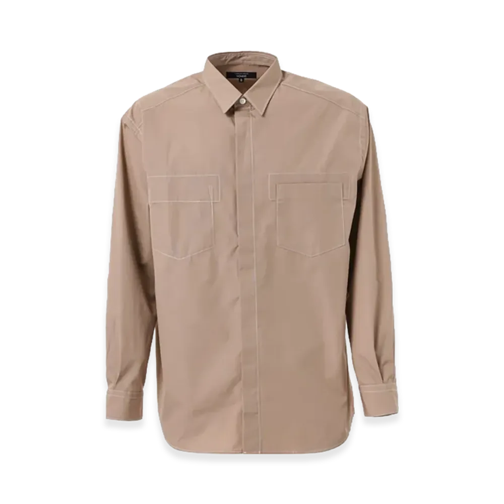 COMME des GARCONS HOMME Cotton Typewriter Shirts "Beige"