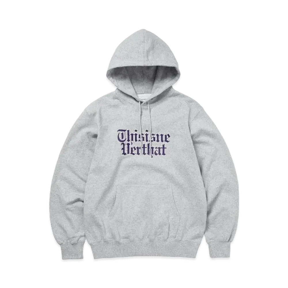 thisisneverthat Old English Logo Hoodie "Heather Grey"