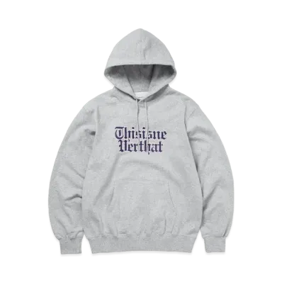 thisisneverthat Old English Logo Hoodie "Heather Grey"