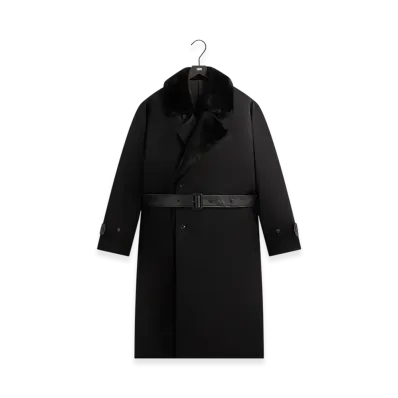 Kith 101 for ssstein Double Lapeled Double Breasted Coat "Black"