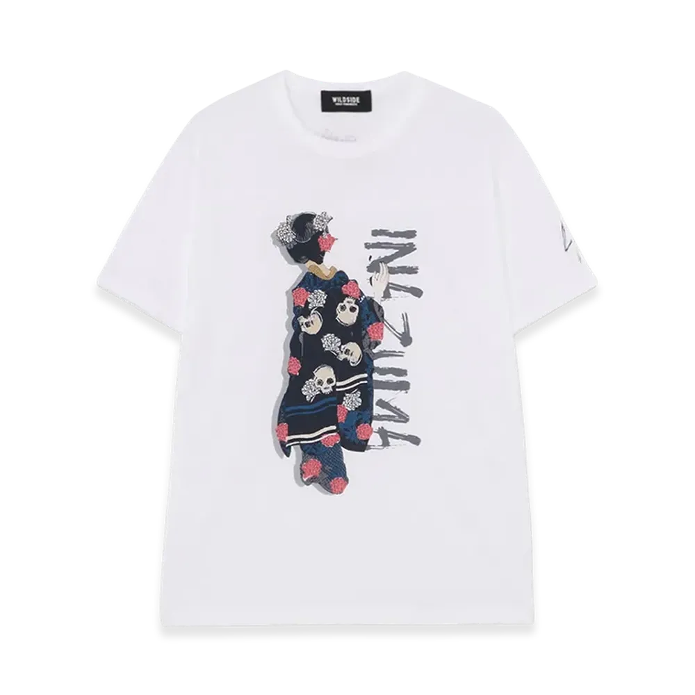 WILDSIDE YOHJI YAMAMOTO Maiko T-Shirt "White"