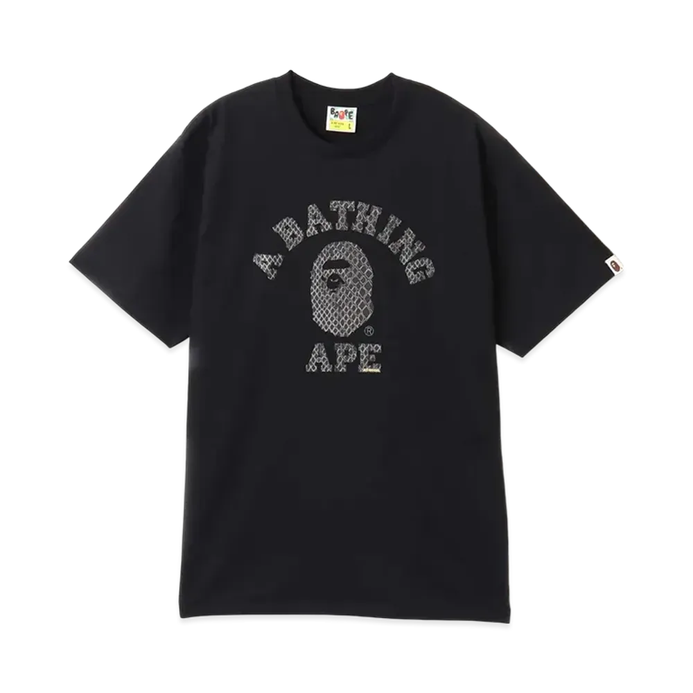 A BATHING APE x atmos Bape A Bathing Ape G-Snk College Tee "Black"