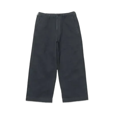 BEAMS 1940'S Detail Wide Chino Pants "Navy"