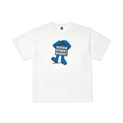 KAWS x Dover Street Market Fluro Rebellion T-Shirt "Blue"