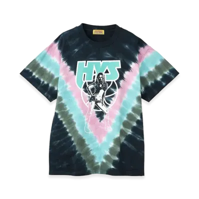 HYSTERIC GLAMOUR Women's HYS Make It Oversized Tie-Dye Tee "Black"
