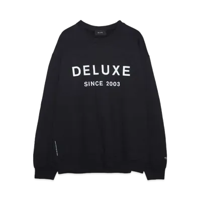 DELUXE DELUXE LOGO CREW "BLACK"