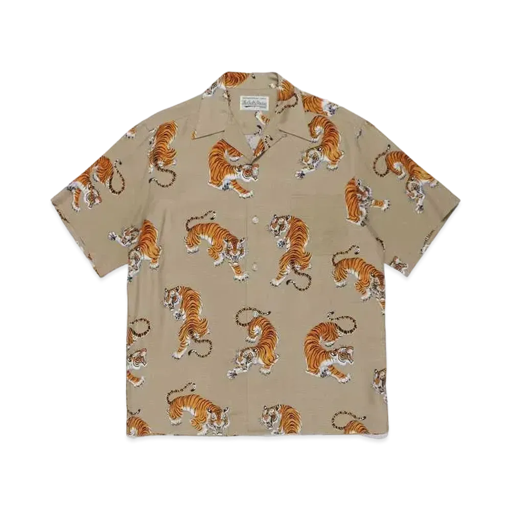WACKO MARIA TIM LEHI / HAWAIIAN SHIRT "Beige"