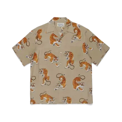 WACKO MARIA TIM LEHI / HAWAIIAN SHIRT "Beige"
