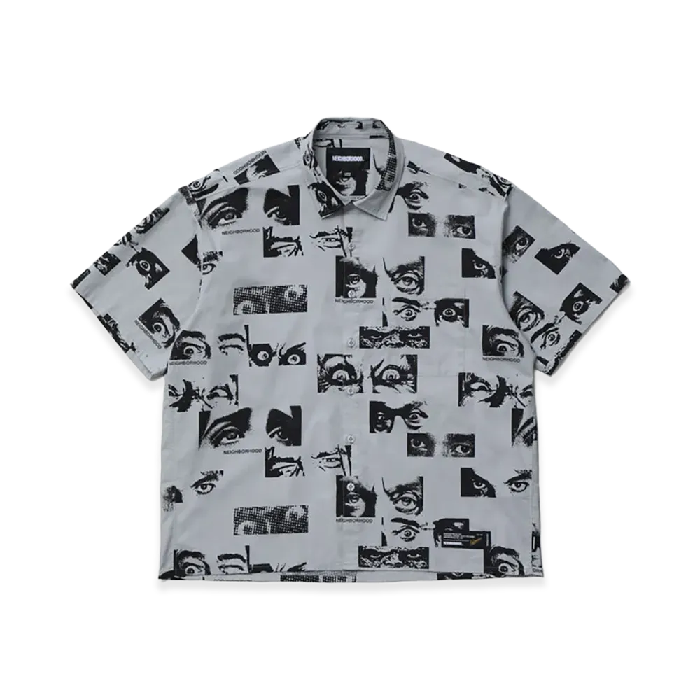 NEIGHBORHOOD Eyes Pattern Shirt SS "Gray"