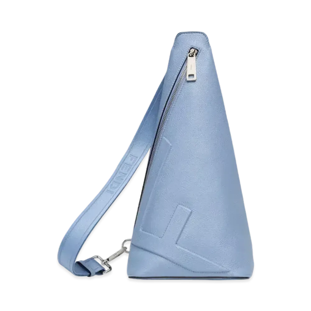 FENDI Roma Leather FENDI Cono "Light Blue"