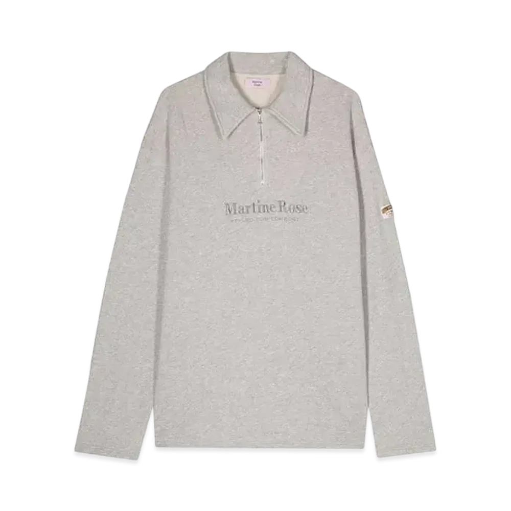 MARTINE ROSE Zip Up Polo #1 "Grey"
