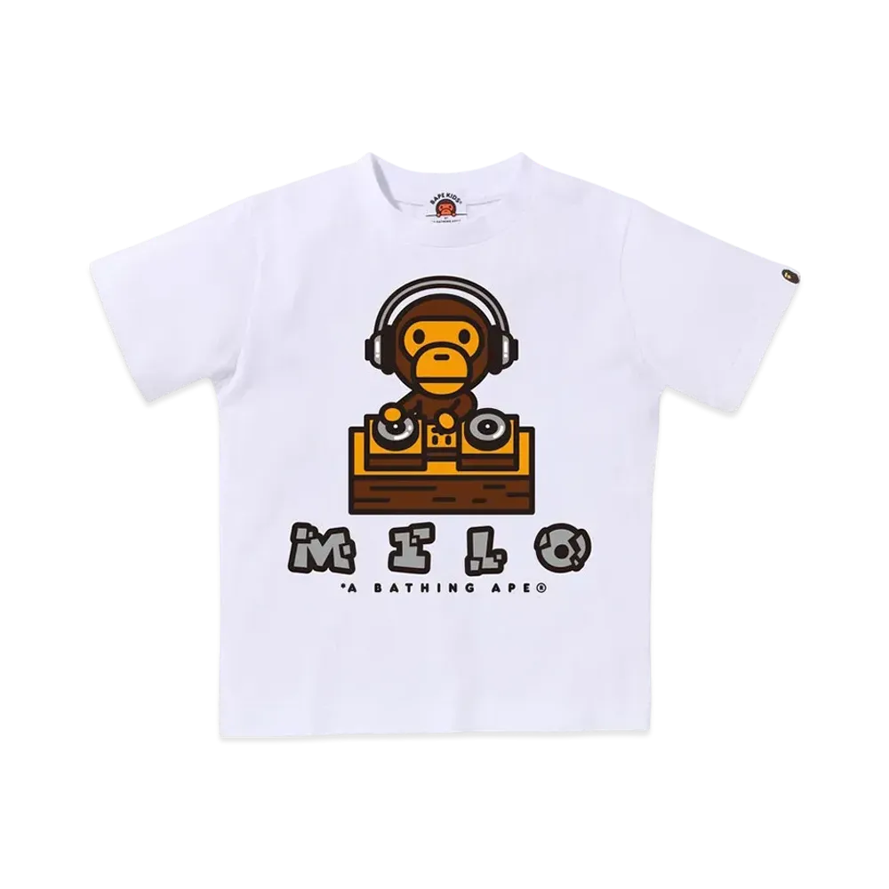 A BATHING APE Milo DJ Tee "White"