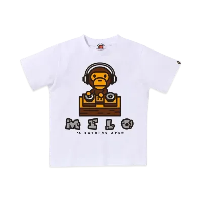A BATHING APE Milo DJ Tee "White"