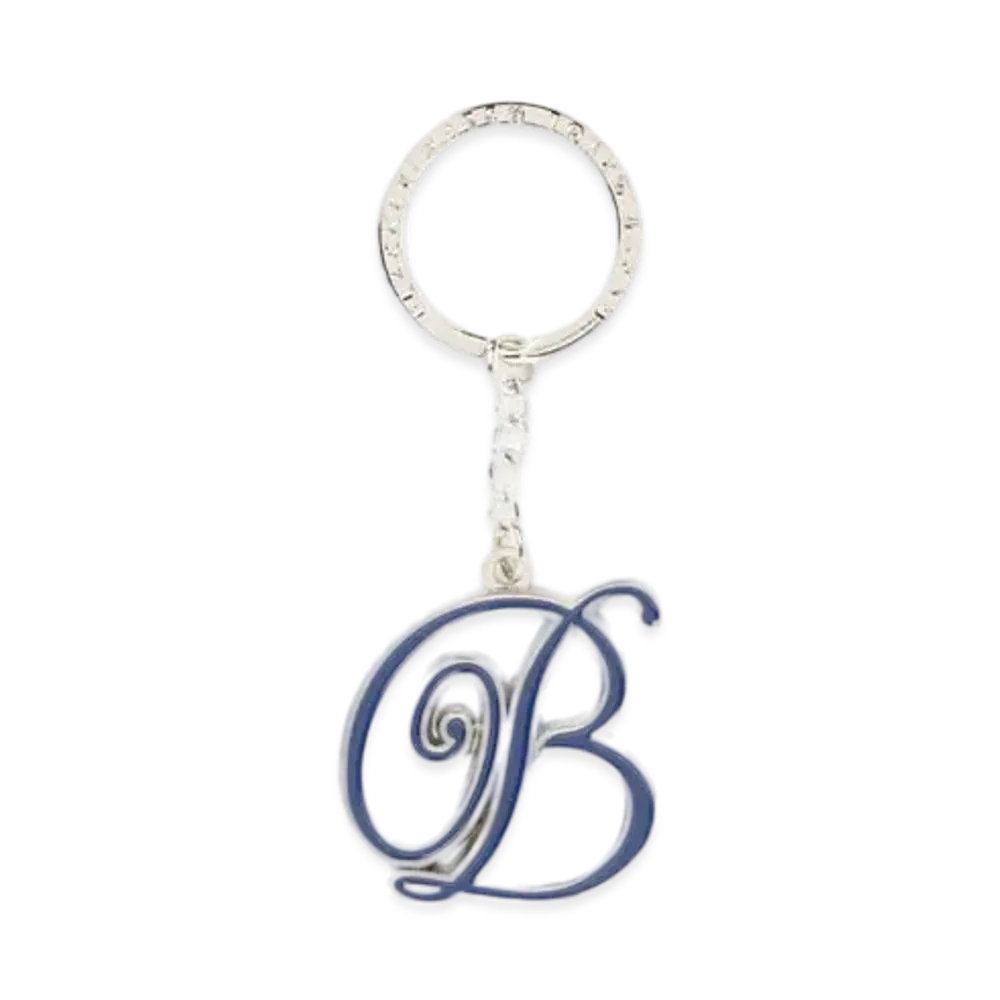 Black Eye Patch B Enblem Keychain "Silver"