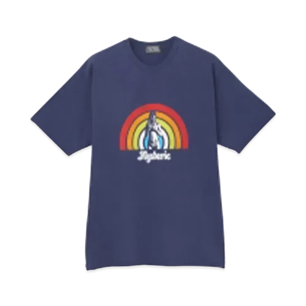 HYSTERIC GLAMOUR Hysteric Raibow T-Shirt "Navy"