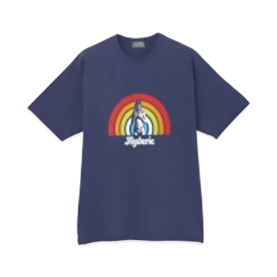 HYSTERIC GLAMOUR Hysteric Raibow T-Shirt "Navy"