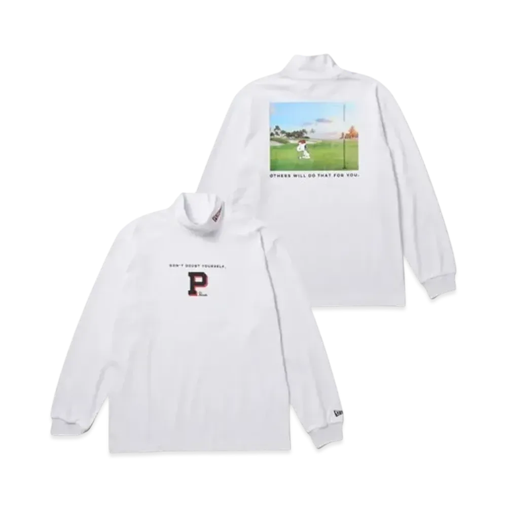 NEW ERA x PEANUTS Golf Long Sleeve High Collar Performance T-shirt "White"
