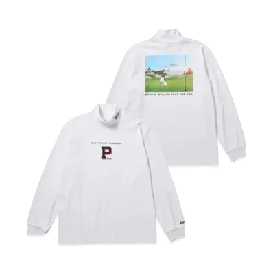 NEW ERA x PEANUTS Golf Long Sleeve High Collar Performance T-shirt "White"