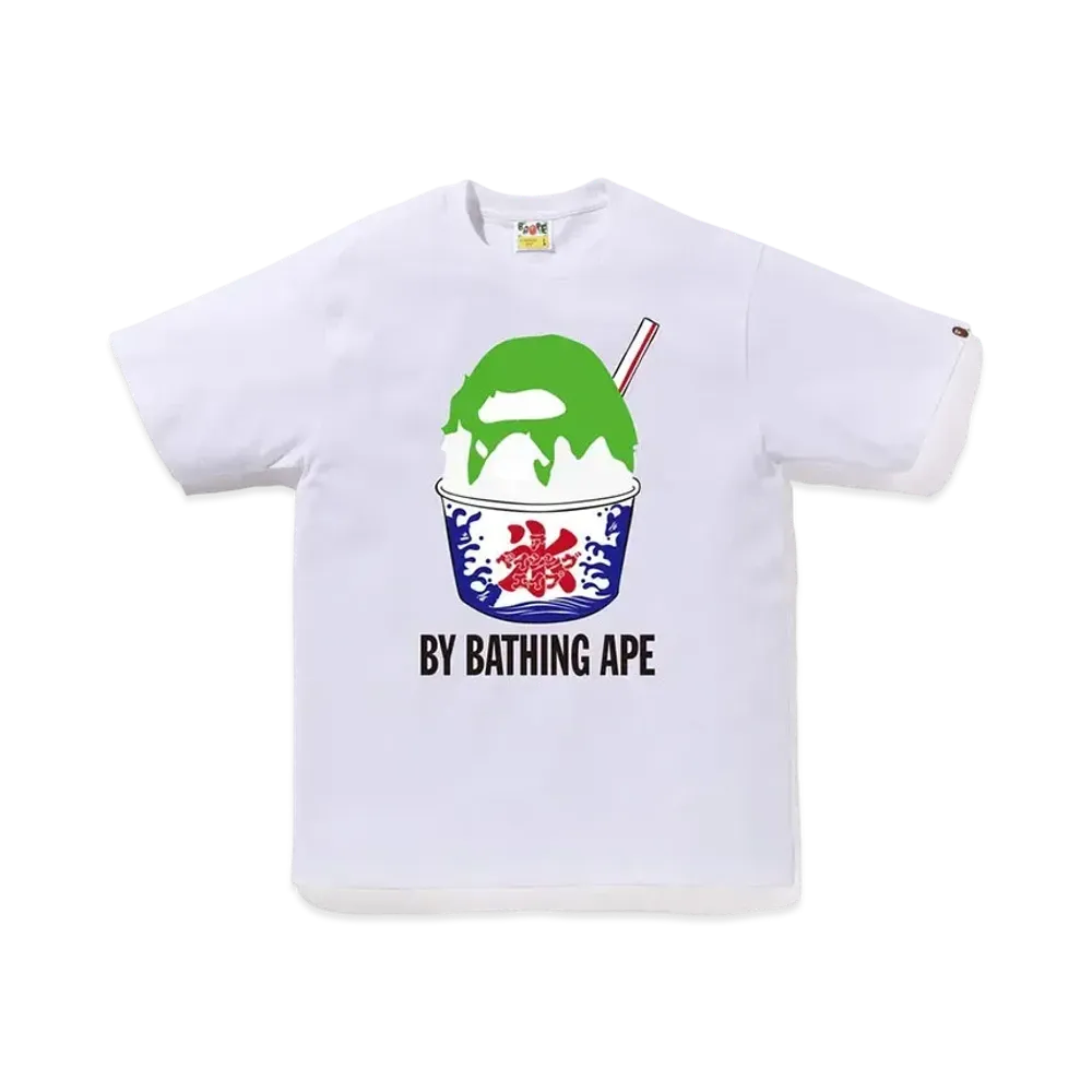 A BATHING APE Shave Ice By Bathing Ape Tee "White"