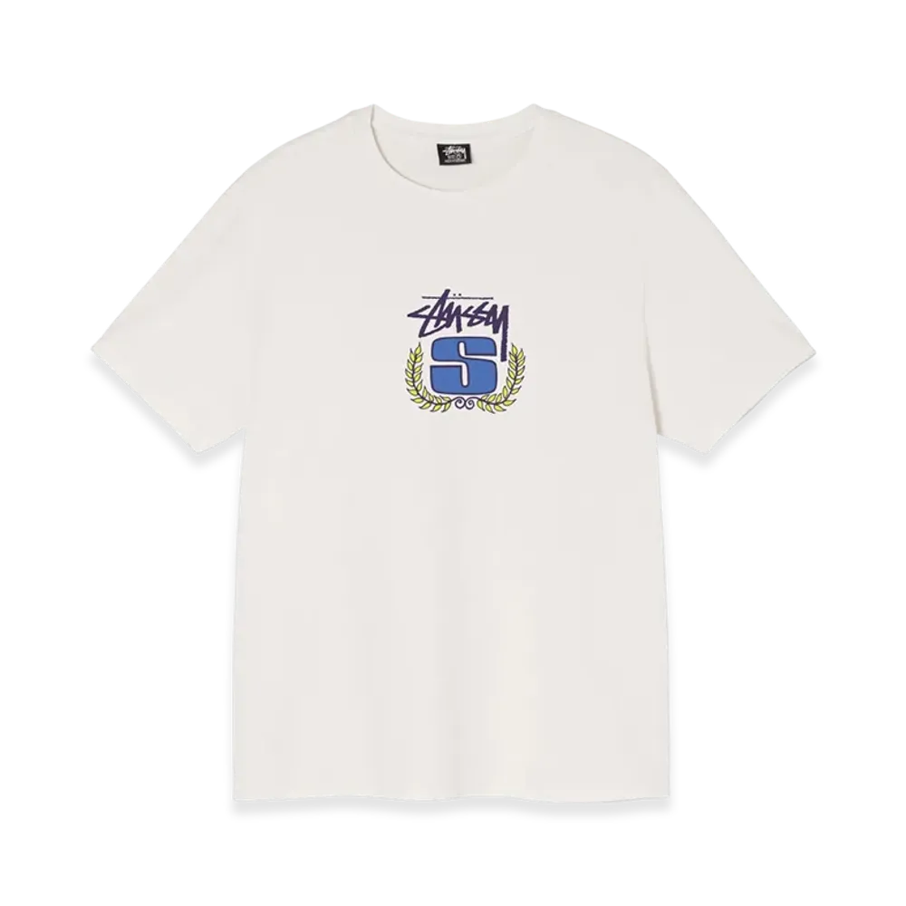 Stussy S Wreath Pigment Dyed Tee "Natural"