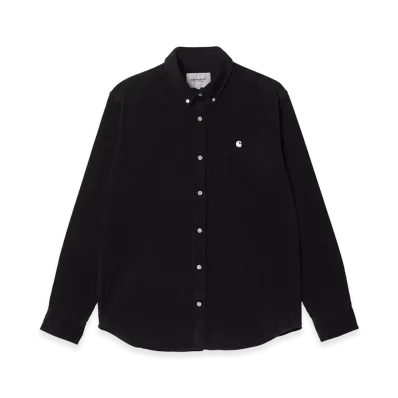 Carhartt WIP L/S Madison Fine Cord Shirt "Black/Wax"