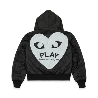 PLAY COMME des GARCONS Quilting Hoodie "Black"