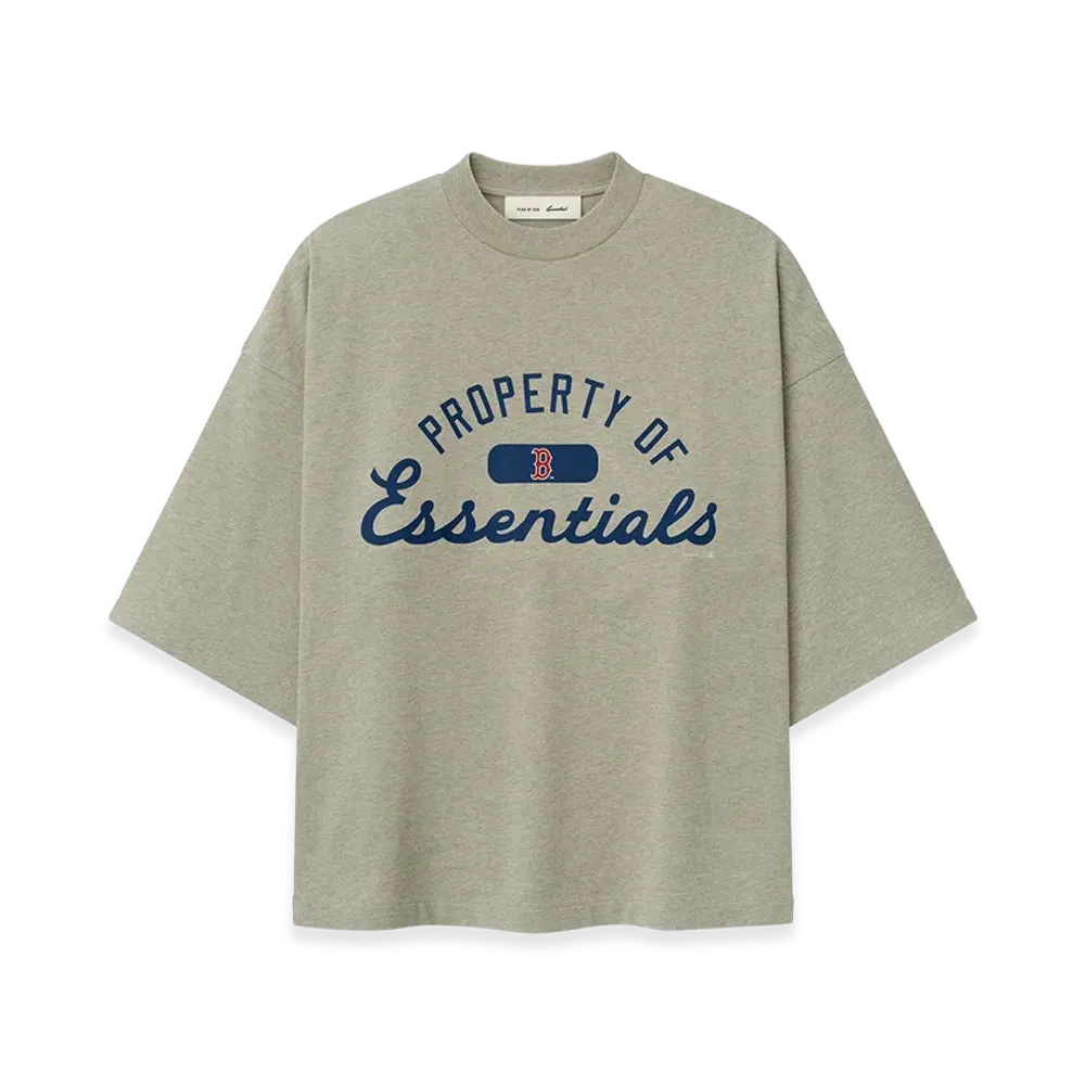 FEAR OF GOD x MLB Red Sox Merch Tee "Seal Heather"